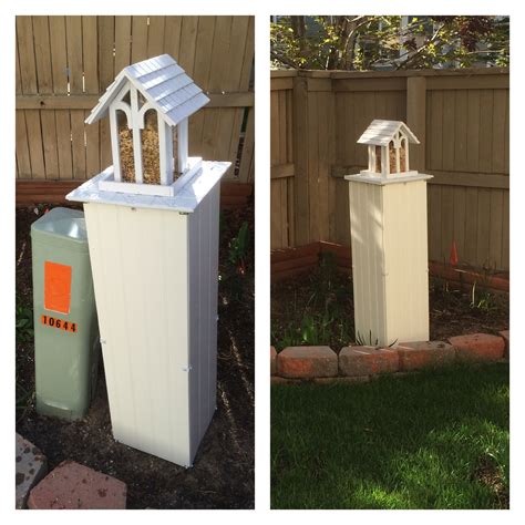 diy outdoor electrical box cover|residential outdoor cable box cover.